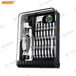 Kit Tournevis de Précision Jakemy JM-8189A avec Pince Tweezer (32 en 1) Noir