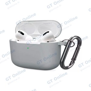 Protection Silicone pour Boitier AirPods Pro Gris