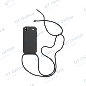 Coque Silicone avec Cordon Apple iPhone Air (#08) Noir