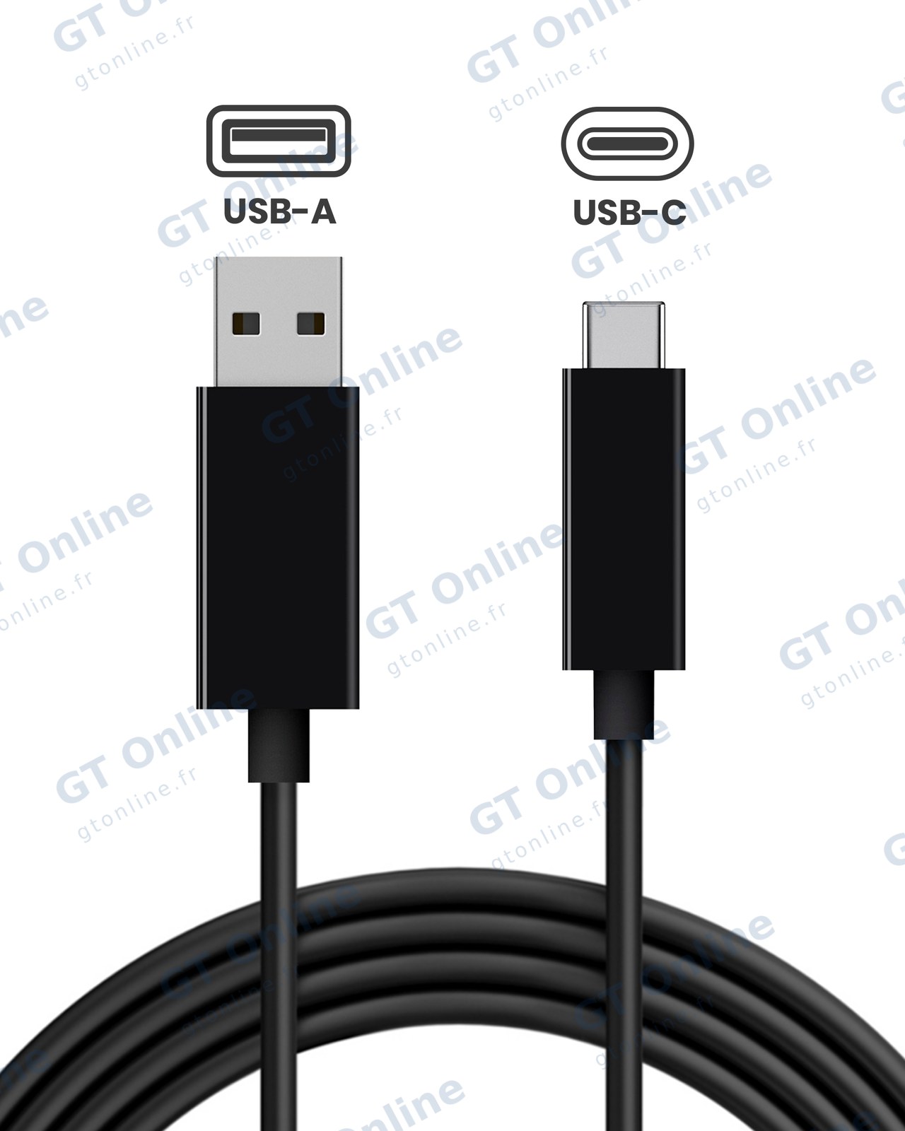 Câble USB-A vers USB-C de charge et données (1,5 m)