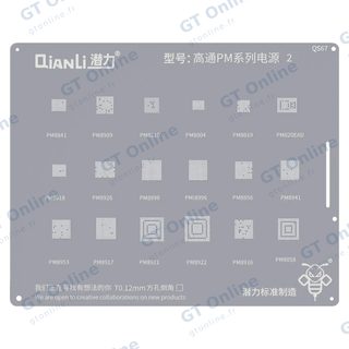 Pochoir de rebillage Qianli Bumblebee QS67 pour puces Qualcomm PM (série 2)