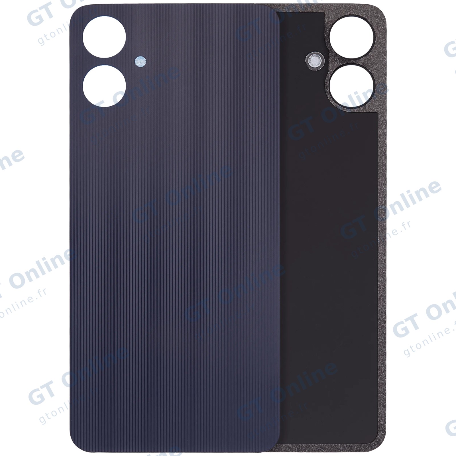 Vitre arrière pour Samsung Galaxy A06 4G (A065 / 2024) (sans logo, compatible premium, noir)