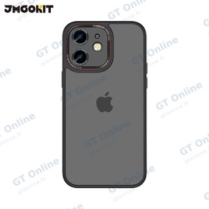 Coque de Protection Canon Lens JMGOKIT pour Apple iPhone 12 Noir