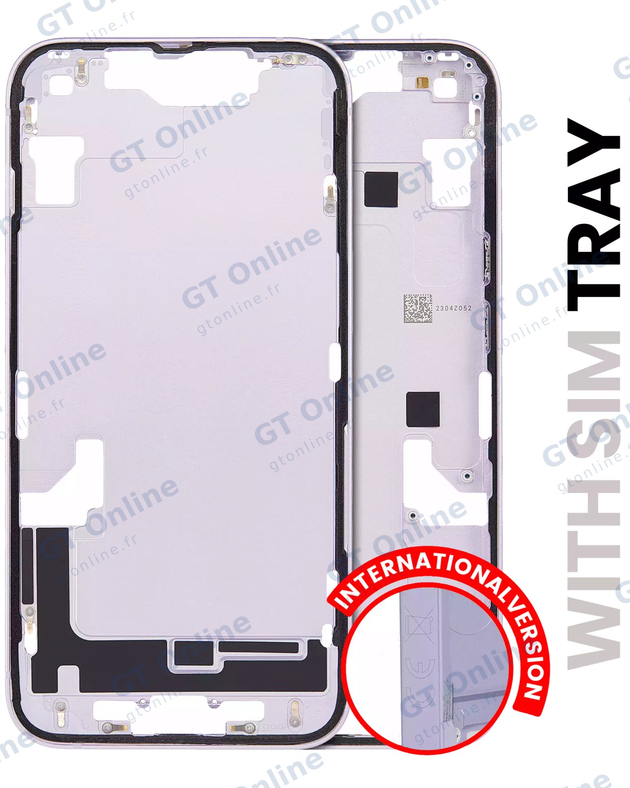 Châssis pour Apple iPhone 14 (version EU, origine d'occasion — grade A, violet)