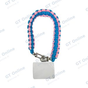 Bracelet pour Smartphone Tressé Bleu et Rose