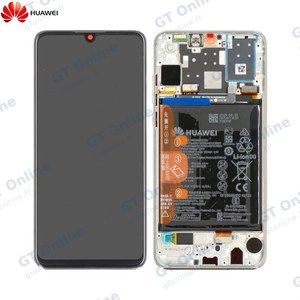 Bloc Écran Complet avec Châssis et Batterie Original Huawei P30 Lite 02352RQC Blanc Perle