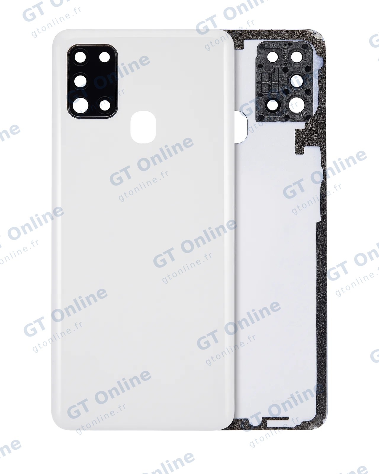 Vitre arrière pour Samsung Galaxy A21S (A217 / 2020) (compatible premium, blanc)