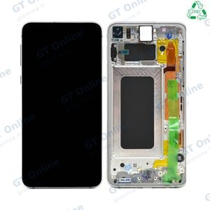 Écran Tactile Original Refurb avec Châssis (PIEC) Samsung Galaxy S10e G970 Blanc