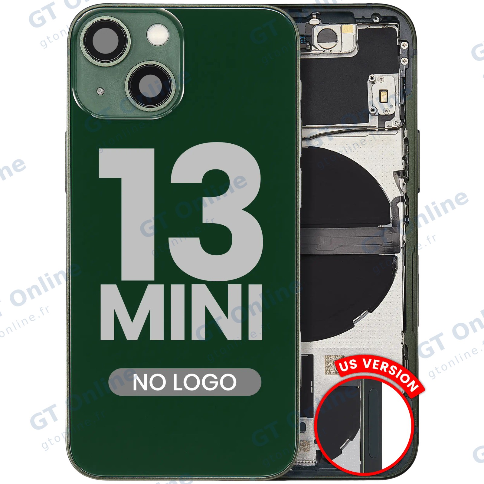 Châssis pour Apple iPhone 13 Mini (version US, compatible premium, Alpine Green)