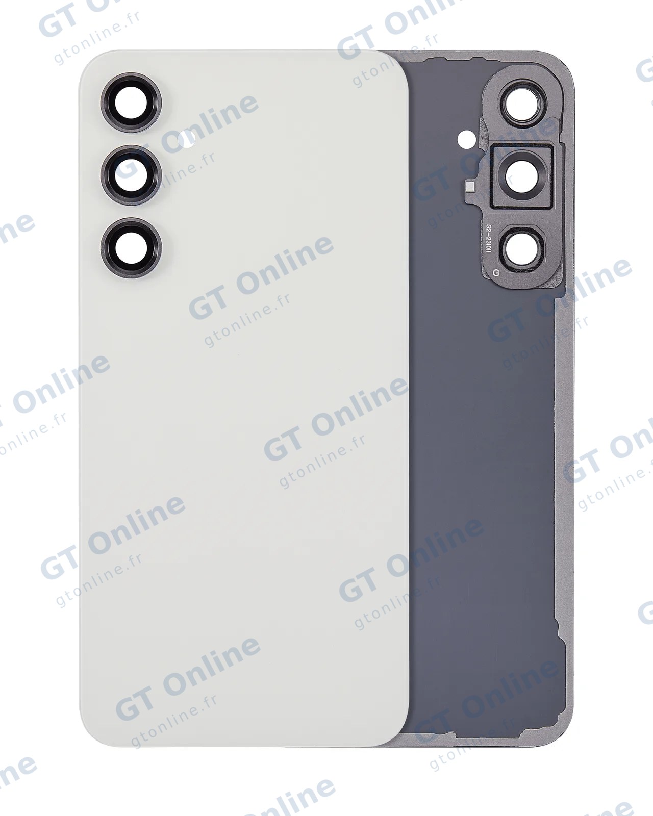Vitre arrière pour Samsung Galaxy S23 FE 5G (compatible premium, Cream)