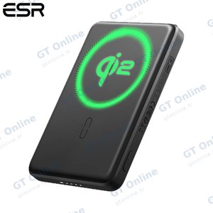 Batterie Externe Power Bank Sans Fil Magnétique ESR Qi2 MagSlim 5000mAh Noir