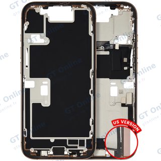 Châssis pour Apple iPhone 16 Pro (version US, origine d'occasion — grade B, titane sable)
