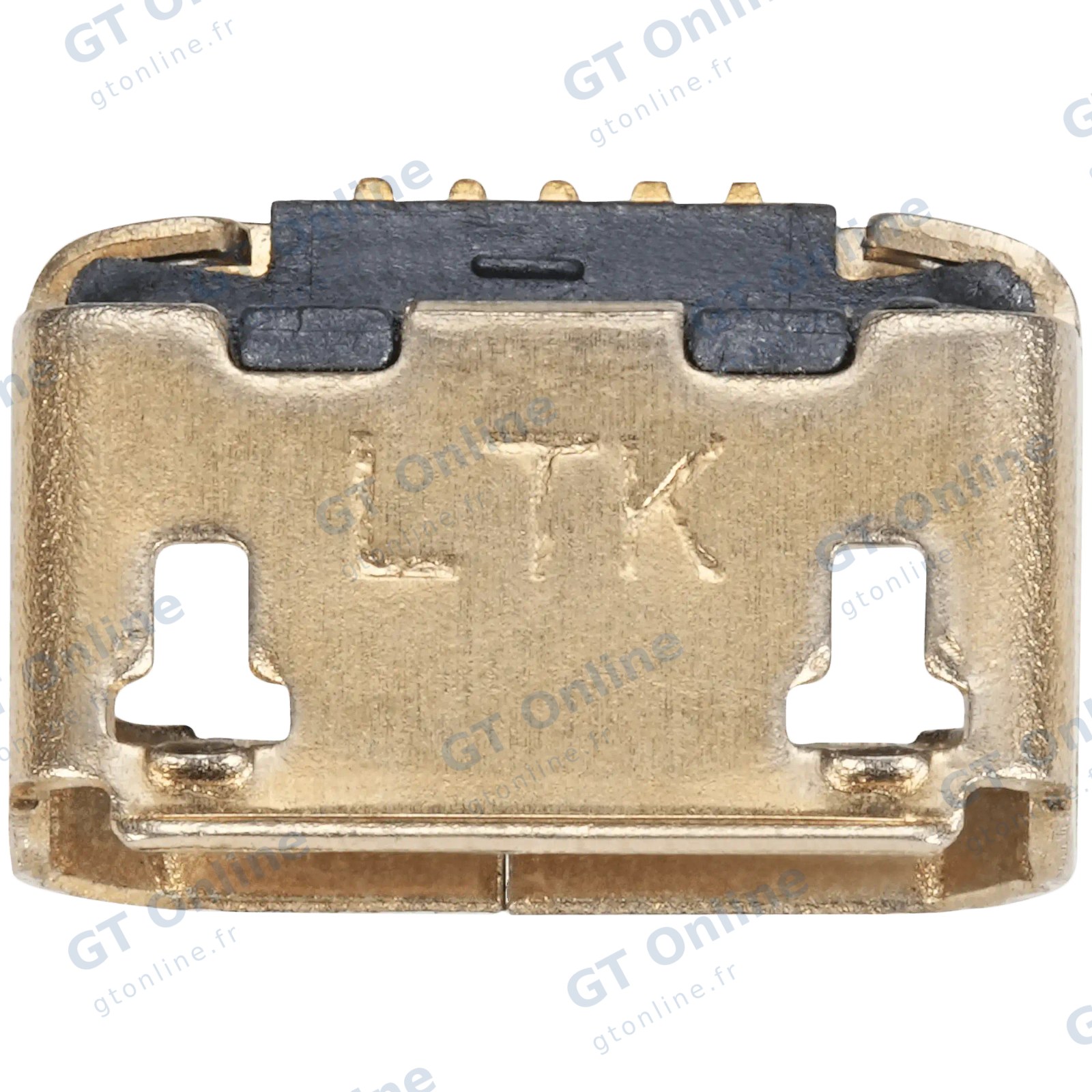 Connecteur de charge à souder — format Micro B, 5 broches, 2 points de fixation (C015)