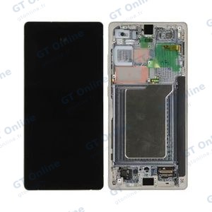 Écran Tactile Original Assembled avec Châssis Compatible Samsung Galaxy S25 Ultra S938 GH82-36387A Gris Titane