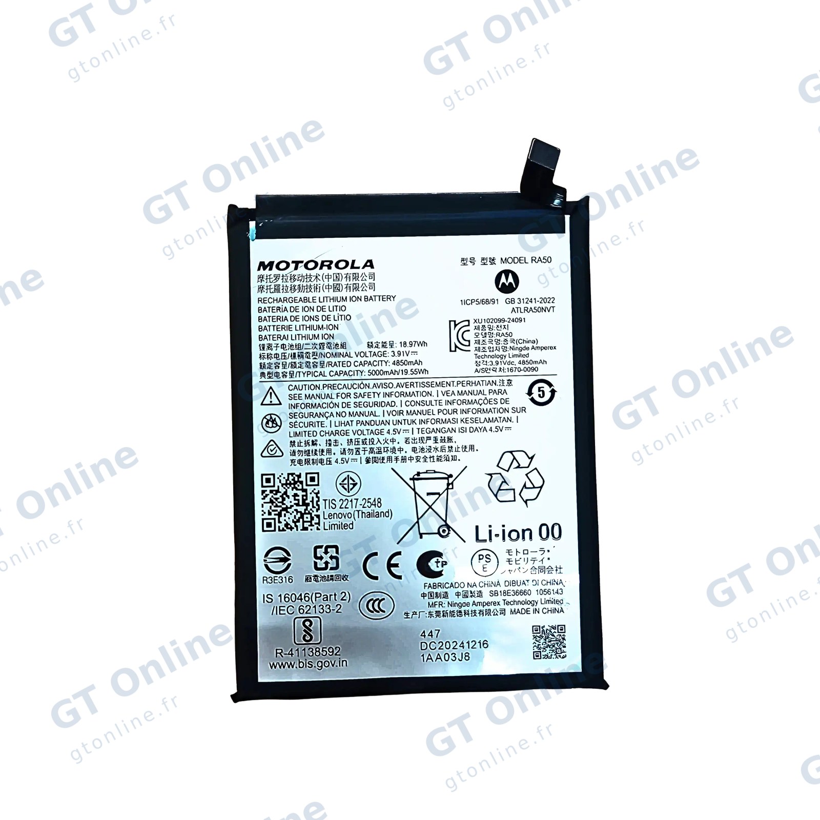 Batterie pour Motorola Moto G 5G (XT2513 / 2025) (RA50) (origine)