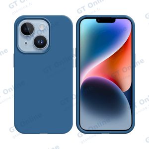 Coque Silicone Compatible pour Apple iPhone 14 Plus (#20) Bleu Marine