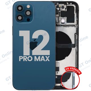 Châssis pour Apple iPhone 12 Pro Max (version US, origine d'occasion — grade B, Pacific Blue)