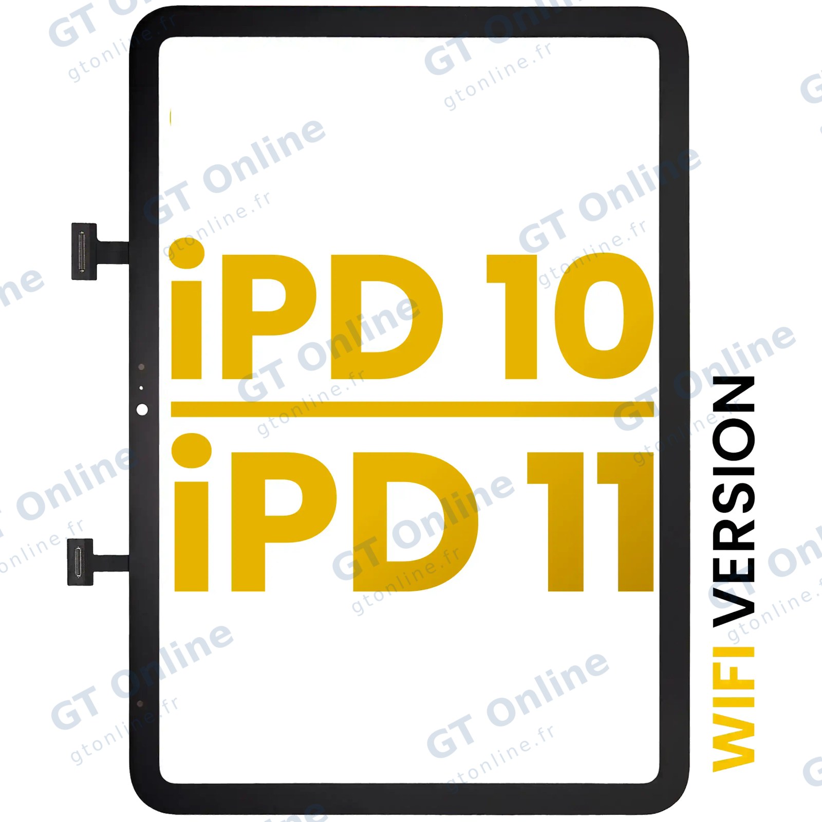 Vitre tactile pour Apple iPad 10 (2022) / iPad 11 (2025) (premium, WiFi uniquement, noir)