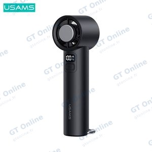 Mini Ventilateur Portable Usams ZB361 Refroidissement Glacé 2000mAh Noir