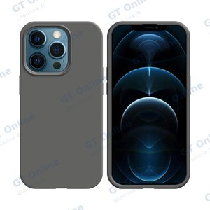 Coque Silicone Compatible pour Apple iPhone 12 Pro Max (#34) Gris Foncé