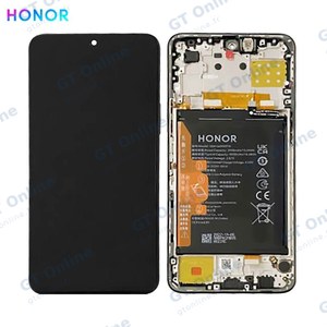 Bloc Écran Complet avec Châssis et Batterie Original Honor X8 0235ACDQ Noir Minuit