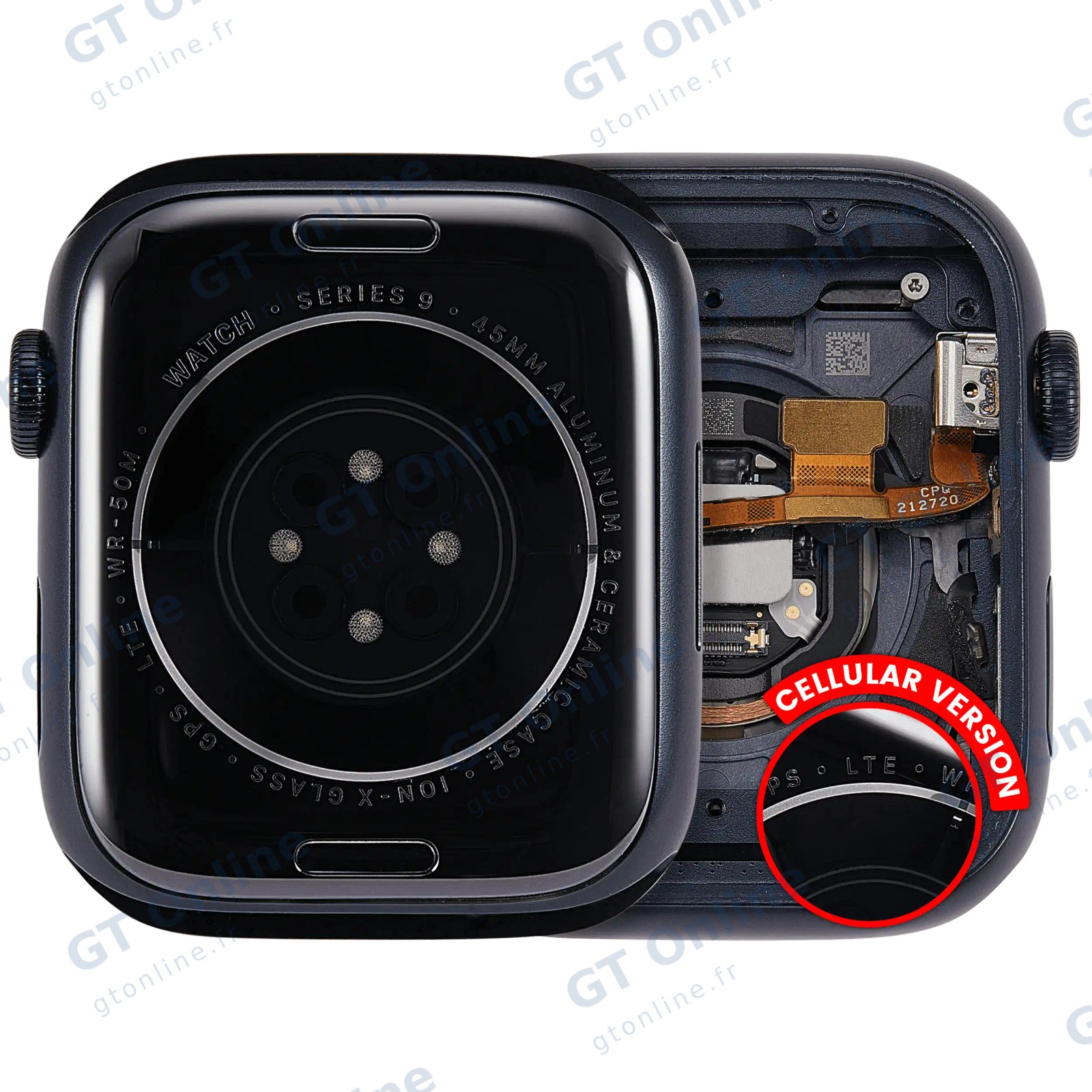 Châssis pour Apple Watch Series 9 (45MM) (origine d'occasion — grade A, Cellular Version, Aluminum / Midnight)