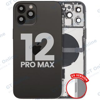 Châssis pour Apple iPhone 12 Pro Max (version US, origine d'occasion — grade B, graphite)
