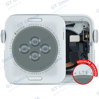 Châssis pour Apple Watch Series 3 (38MM) (origine d'occasion — grade A, Cellular Version, Aluminum / Silver)