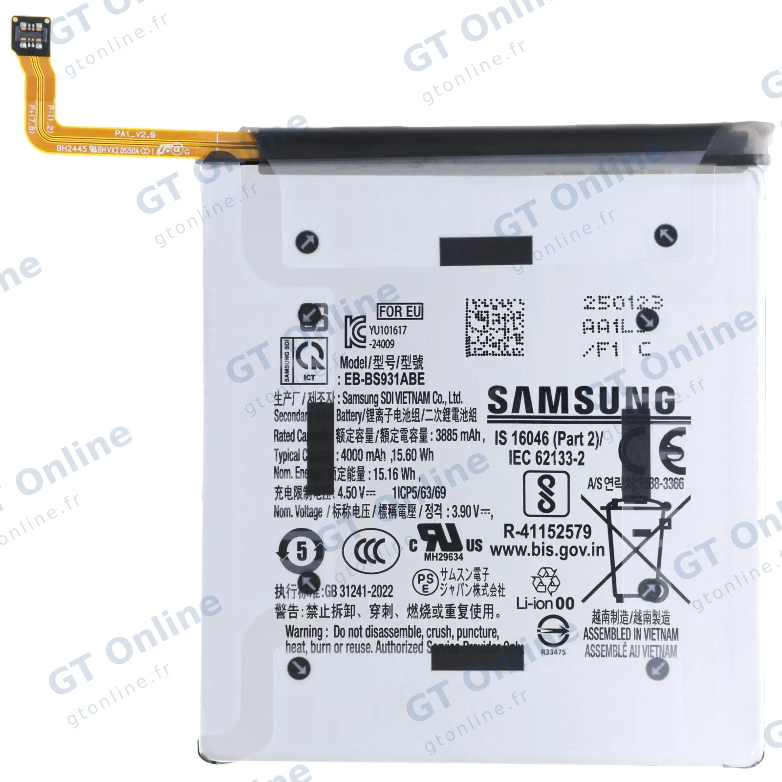 Batterie pour Samsung Galaxy S25 5G (pack service origine)