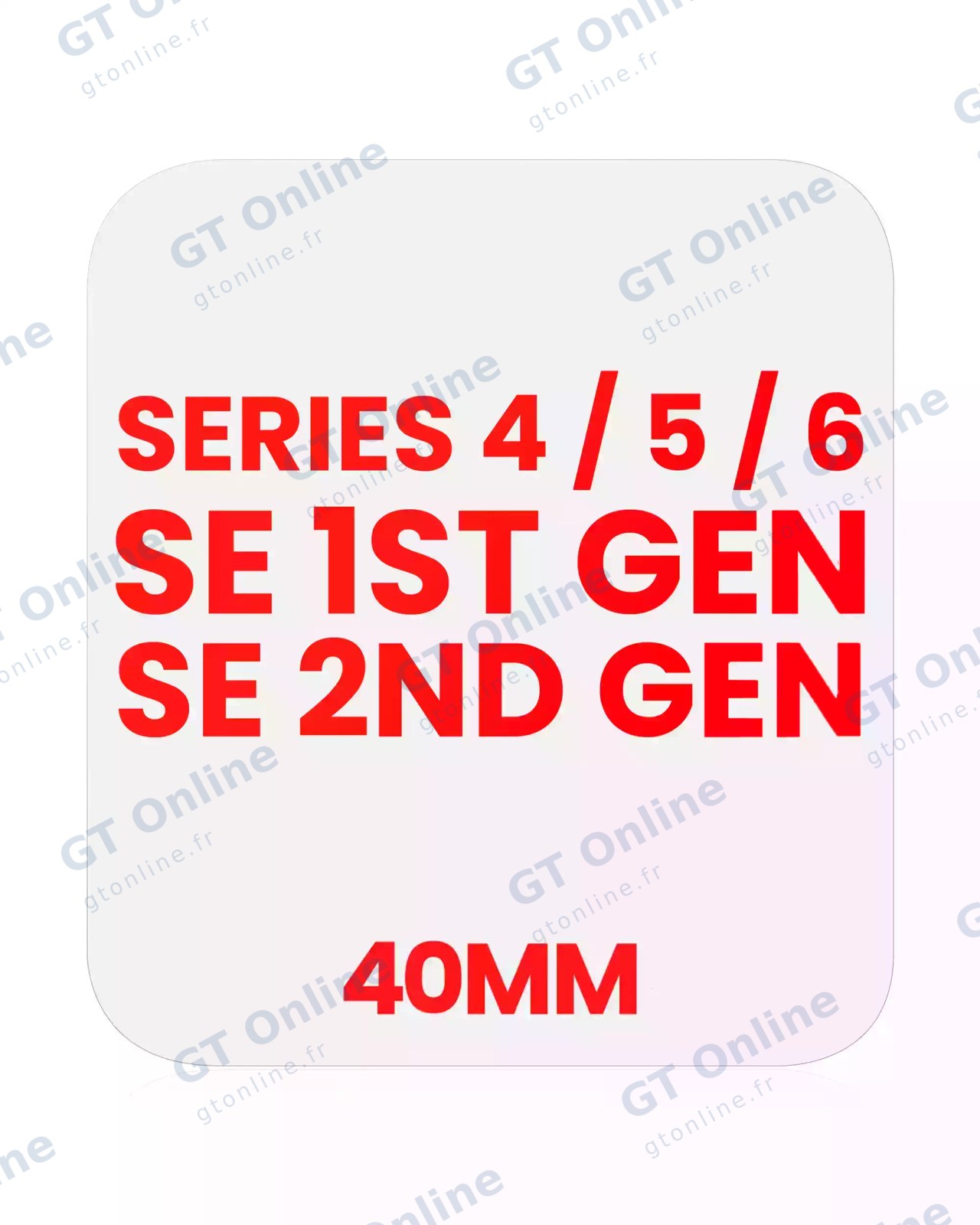 Film OCA pour Apple Watch Series 4 / 5 / 6 / SE (1re / 2e génération) 40 mm (lot de 10)