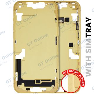Châssis pour Apple iPhone 14 Plus (version EU, origine d'occasion — grade B, jaune)