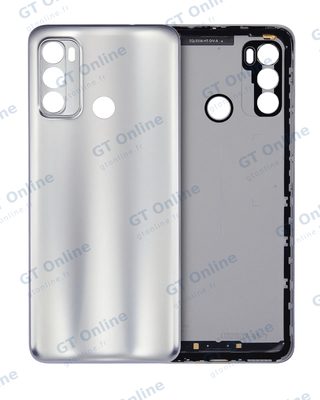 Vitre arrière pour Motorola Moto G40 Fusion (XT2147-1 / 2021) (argent)