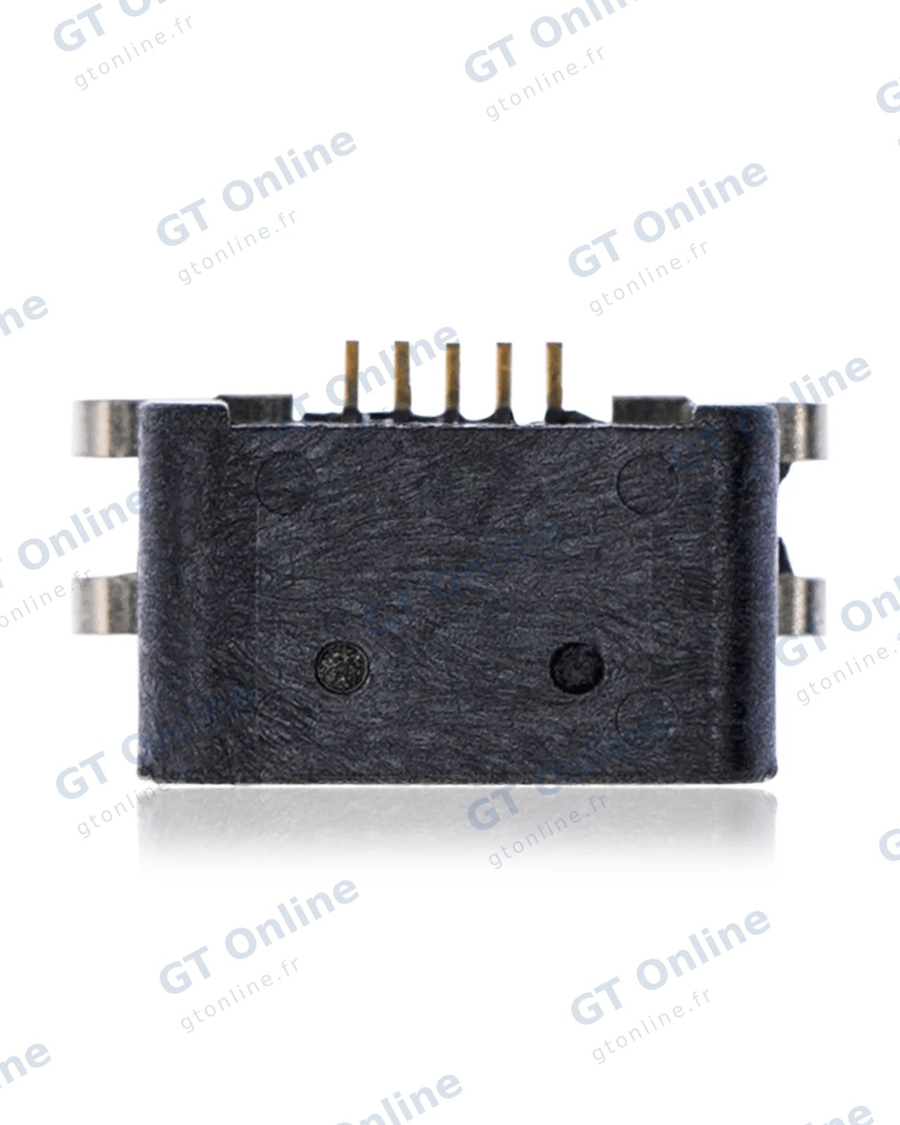 Connecteur de charge à souder — format Micro B, 5 broches, 4 points de fixation (C131)