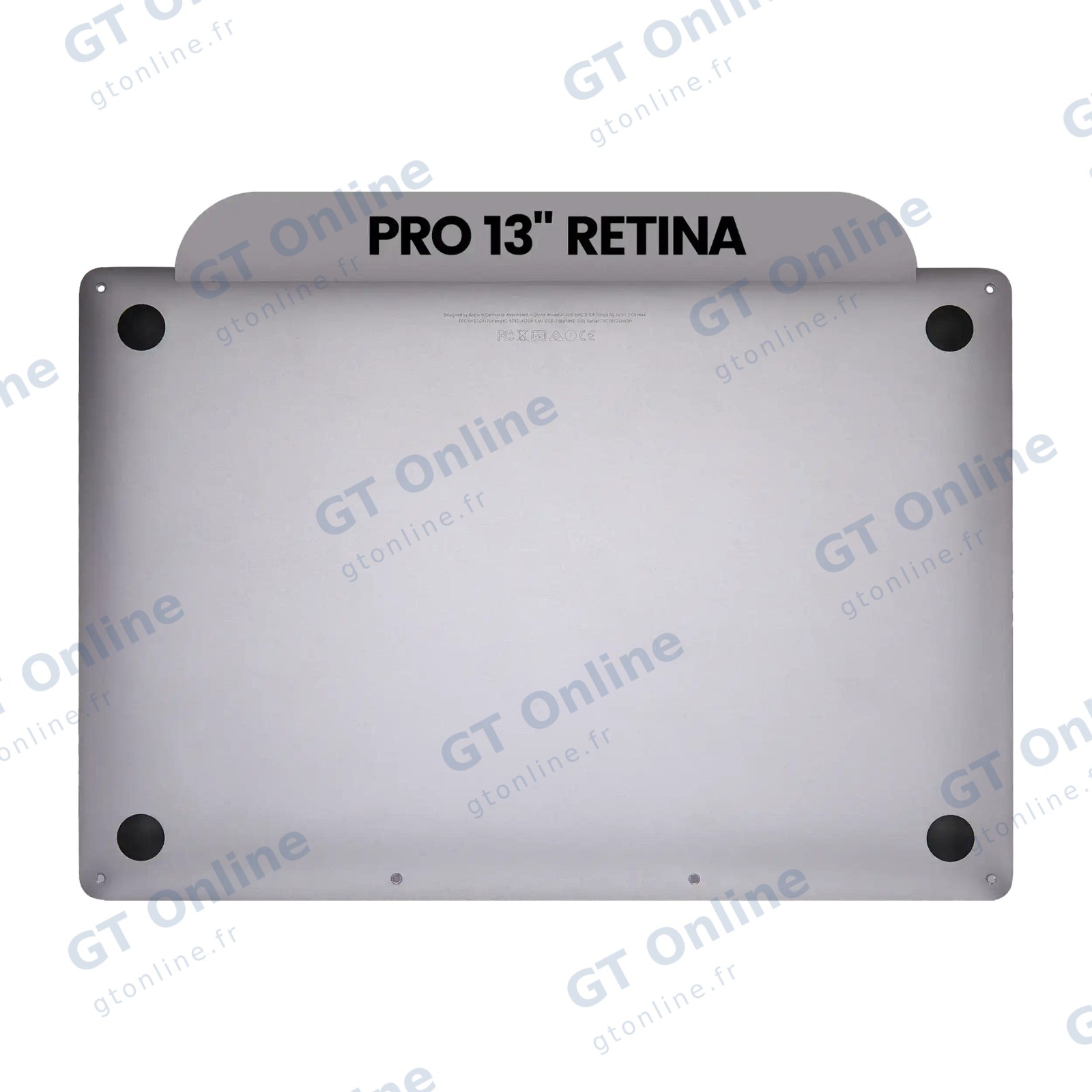 Coque inférieure pour Apple MacBook Pro 13" A1708 (2016-2017) (origine neuve, gris sidéral)