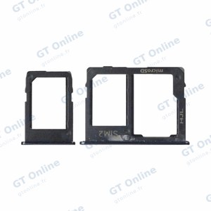 Tiroir Sim Premium Samsung Galaxy J6 Plus J610 Noir