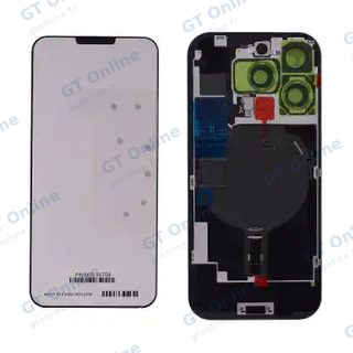 Vitre arrière avec MagSafe, NFC et nappe flash pour Apple IPhone 16 Pro Max (origine, titane sable)