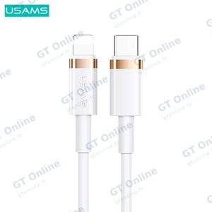 Câble Data USB-C vers Lightning Usams SJ484 U63 Blanc