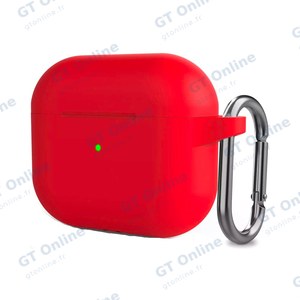 Protection Silicone pour Boitier AirPods 3e Génération Rouge