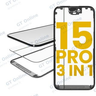 Vitre d’écran avec OCA pour Apple iPhone 15 Pro (OCA Master)