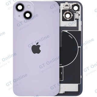 Vitre arrière avec MagSafe, NFC et nappe flash pour Apple iPhone 14 Plus (origine, violet)