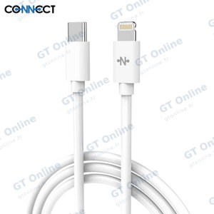 Câble Data USB-C vers Lightning CONNECT MC-CLB2 20W (1m) Blanc