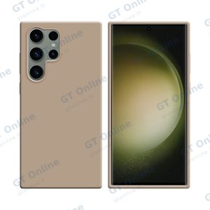 Coque Silicone Compatible pour Samsung Galaxy S23 Ultra 5G S918 (#18) Rose Gold