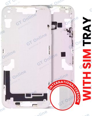 Châssis avec petits composants pour Apple iPhone 14 Plus (version EU, compatible, lumière stellaire)