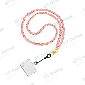 Tour de Cou Universel pour Smartphone en Cuir A10 Rose