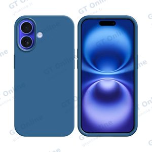 Coque Silicone Compatible pour Apple iPhone 16 (#20) Bleu Marine