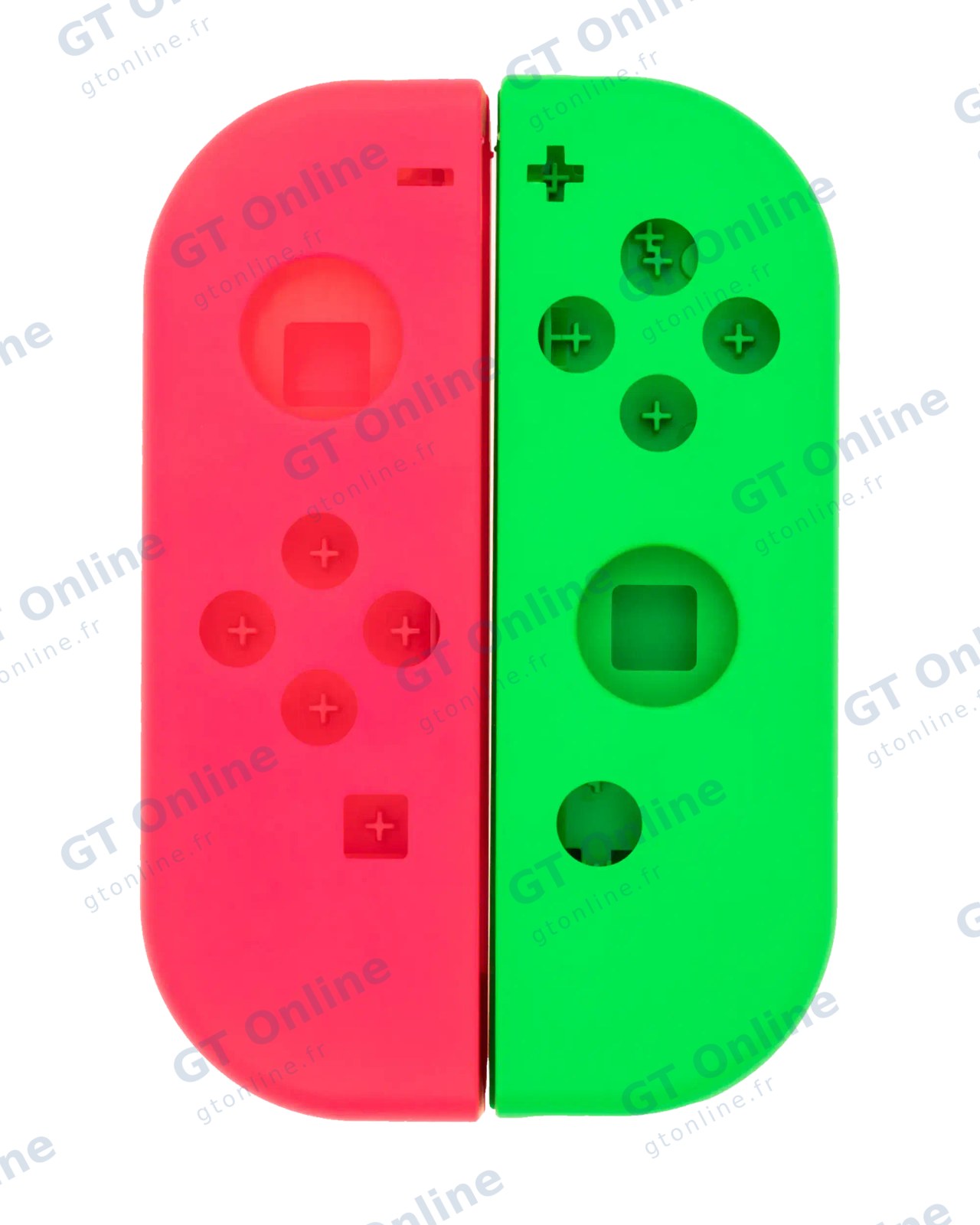 Coque de remplacement pour manette Joy-Con Nintendo Switch (vert / rose)