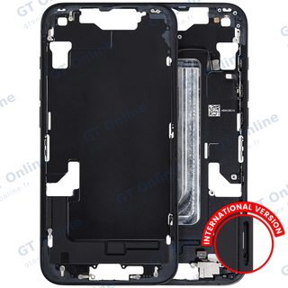 Châssis avec petits composants pour Apple iPhone 16e / 17e (version EU, origine d'occasion — grade A, noir)