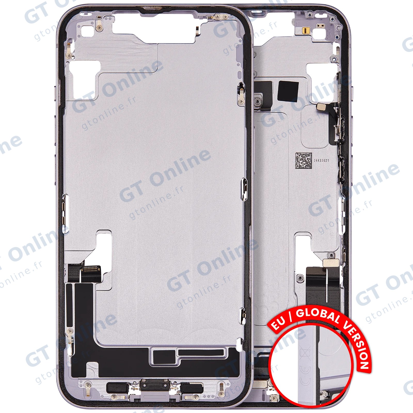 Châssis pour Apple iPhone 14 (version EU, origine d'occasion — grade A, violet)