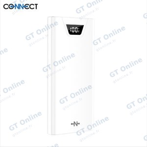 Batterie Externe Power Bank CONNECT MC-BE10B01 10000mAh Blanc