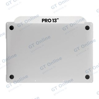 Coque inférieure pour Apple MacBook Pro 13" A1706 (2016-2017) / A1989 (2018-2019) (origine neuve, argent)